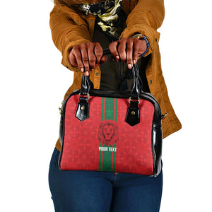 Morocco Football Custom Shoulder Handbag Atlas Lionesses Moroccan Folk Pattern