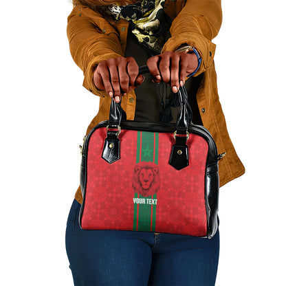 Morocco Football Custom Shoulder Handbag Atlas Lionesses Moroccan Folk Pattern