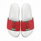 Morocco Football Custom Slide Sandals Atlas Lionesses Moroccan Folk Pattern