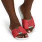 Morocco Football Custom Slide Sandals Atlas Lionesses Moroccan Folk Pattern