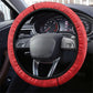 Morocco Football Steering Wheel Cover Atlas Lionesses Moroccan Folk Pattern