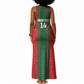 Morocco Football Custom Tank Maxi Dress Atlas Lionesses Moroccan Folk Pattern