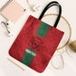 Morocco Football Custom Tote Bag Atlas Lionesses Moroccan Folk Pattern
