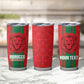 Morocco Football Custom Tumbler Cup Atlas Lionesses Moroccan Folk Pattern