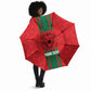 Morocco Football Custom Umbrella Atlas Lionesses Moroccan Folk Pattern