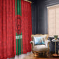 Morocco Football Custom Window Curtain Atlas Lionesses Moroccan Folk Pattern