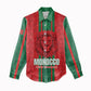 Morocco Football Custom Women Casual Shirt Atlas Lionesses Moroccan Folk Pattern