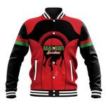 Malawi Football Custom Baseball Jacket Red Rising Sun Go Scorchers