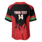 Malawi Football Custom Baseball Jersey Red Rising Sun Go Scorchers