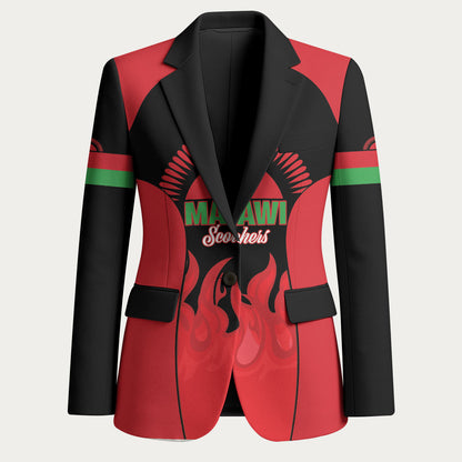 Malawi Football Custom Blazer Red Rising Sun Go Scorchers