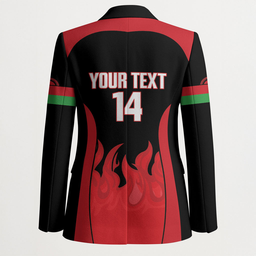 Malawi Football Custom Blazer Red Rising Sun Go Scorchers