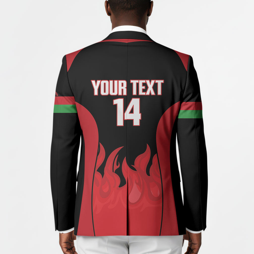 Malawi Football Custom Blazer Red Rising Sun Go Scorchers