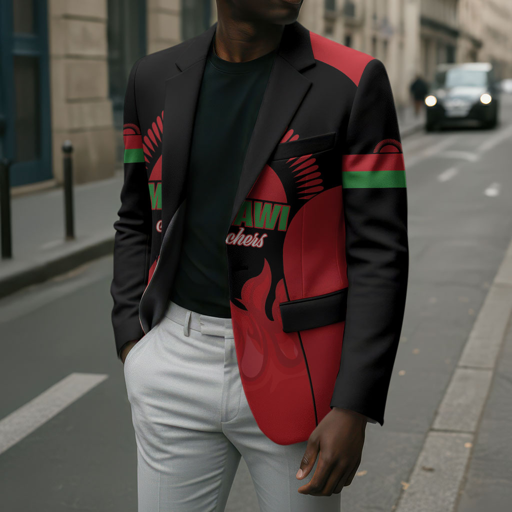 Malawi Football Custom Blazer Red Rising Sun Go Scorchers