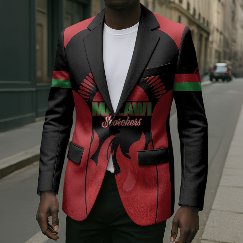 Malawi Football Custom Blazer Red Rising Sun Go Scorchers
