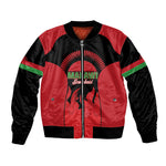 Malawi Football Custom Bomber Jacket Red Rising Sun Go Scorchers