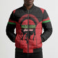 Malawi Football Custom Bomber Puffer Jacket Red Rising Sun Go Scorchers
