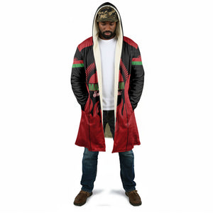 Malawi Football Custom Cloak Red Rising Sun Go Scorchers