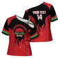 Malawi Football Custom Cross Shoulder Shirt Red Rising Sun Go Scorchers