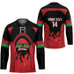 Malawi Football Custom Hockey Jersey Red Rising Sun Go Scorchers