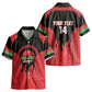 Malawi Football Custom Kid Hawaiian Shirt Red Rising Sun Go Scorchers