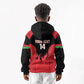 Malawi Football Custom Kid Hoodie Red Rising Sun Go Scorchers