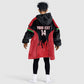Malawi Football Custom Kid Wearable Blanket Hoodie Red Rising Sun Go Scorchers