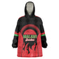 Malawi Football Custom Kid Wearable Blanket Hoodie Red Rising Sun Go Scorchers
