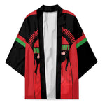 Malawi Football Custom Kimono Red Rising Sun Go Scorchers
