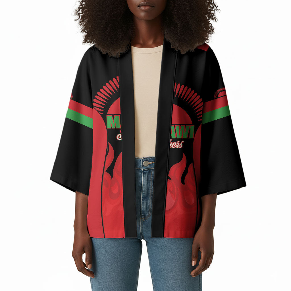 Malawi Football Custom Kimono Red Rising Sun Go Scorchers