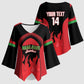 Malawi Football Custom Kimono Sleeve Blouse Red Rising Sun Go Scorchers