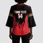 Malawi Football Custom Kimono Sleeve Blouse Red Rising Sun Go Scorchers