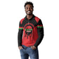 Malawi Football Custom Long Sleeve Polo Shirt Red Rising Sun Go Scorchers