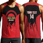 Malawi Football Custom Men Tank Top Red Rising Sun Go Scorchers