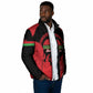 Malawi Football Custom Padded Jacket Red Rising Sun Go Scorchers