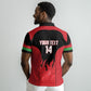 Malawi Football Custom Polo Shirt Red Rising Sun Go Scorchers