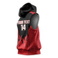 Malawi Football Custom Sleeveless Hoodie Red Rising Sun Go Scorchers