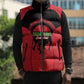 Malawi Football Custom Sleeveless Puffer Jacket Red Rising Sun Go Scorchers