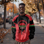 Malawi Football Custom Sweatshirt Red Rising Sun Go Scorchers