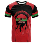 Malawi Football Custom T shirt Red Rising Sun Go Scorchers