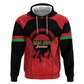 Malawi Football Custom Zip Hoodie Red Rising Sun Go Scorchers