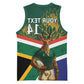 Custom South Africa Rugby Basketball Jersey 2024 Go Springboks Mascot African Pattern - African Pride
