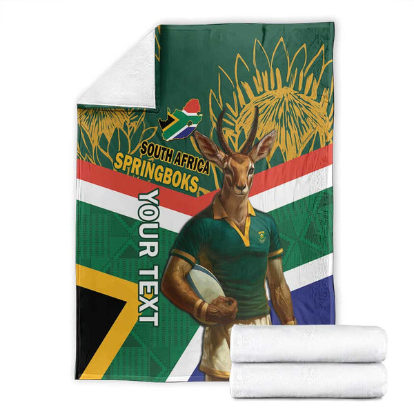 Rugby South Africa Champion Custom Area Rug Springboks Mascot LT18 main image 1