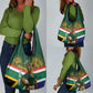 Custom South Africa Rugby Grocery Bag 2024 Go Springboks Mascot African Pattern