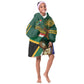 Custom South Africa Rugby KId Wearable Blanket Hoodie 2024 Go Springboks Mascot African Pattern
