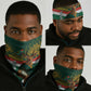 Custom South Africa Rugby Neck Gaiter 2024 Go Springboks Mascot African Pattern LT14