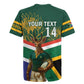 Custom South Africa Rugby Rugby Jersey 2024 Go Springboks Mascot African Pattern