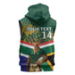 Custom South Africa Rugby Sleeveless Hoodie 2024 Go Springboks Mascot African Pattern - African Pride