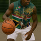 Custom South Africa Rugby Sleeveless Zip Hoodie 2024 Go Springboks Mascot African Pattern - African Pride
