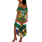 Custom South Africa Rugby Summer Maxi Dress 2024 Go Springboks Mascot African Pattern
