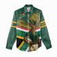Custom South Africa Rugby Women Casual Shirt 2024 Go Springboks Mascot African Pattern LT14